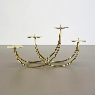 Sculptural Solid Brass Candleholder by Harald Buchrucker, Germany, 1950s-QZ-1135749