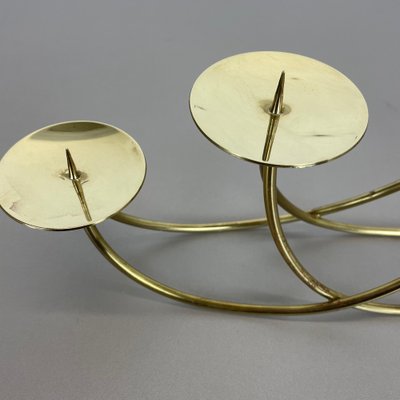 Sculptural Solid Brass Candleholder by Harald Buchrucker, Germany, 1950s-QZ-1135749