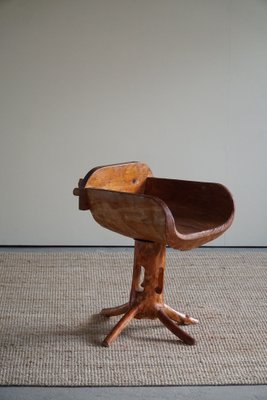 Sculptural Stump Chair in Solid Pine by Matti Martikka, 1960s-MXF-1095718