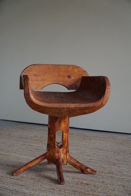 Sculptural Stump Chair in Solid Pine by Matti Martikka, 1960s-MXF-1095718