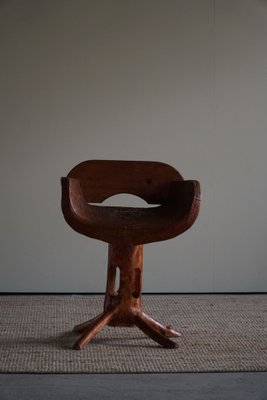 Sculptural Stump Chair in Solid Pine by Matti Martikka, 1960s-MXF-1095718