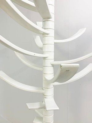 Sculptural White Lacquered Wood Coat Rack by Bruce Tippett Renna from Gavina-FGA-922763