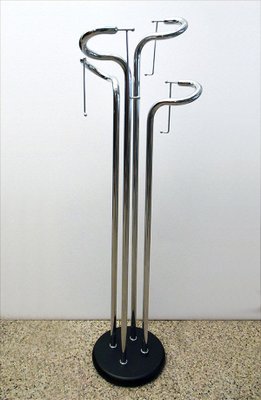 Sculpture Coat Hanger in Chromed Steel, 1970s-HS-1299627