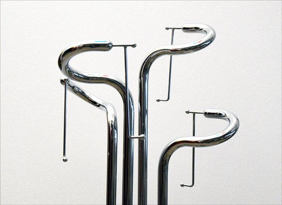 Sculpture Coat Hanger in Chromed Steel, 1970s-HS-1299627