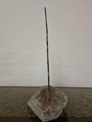 Sculpture in Metal & Stone by Ezio Gribaudo, 1990s-RPW-2020582