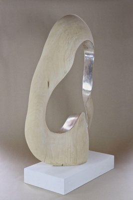 Sculpture Infinty, Silvered Basswood, M.Treml, Austria, 2021-TQA-1436502