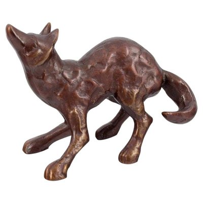 Sculpture of Fox in Bronze, 1900s-AR-2042253