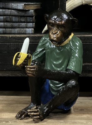 Sculpture of Monkey, 1990s, Bronze-ZMG-1793891