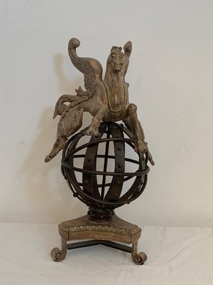 Sculpture of Pegasus on Astrolabe by Lam Lee Group Dallas-IJR-1393913