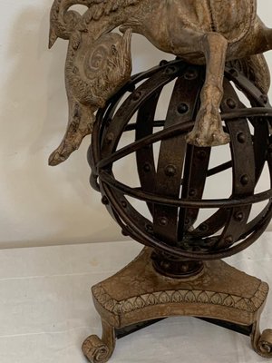 Sculpture of Pegasus on Astrolabe by Lam Lee Group Dallas-IJR-1393913