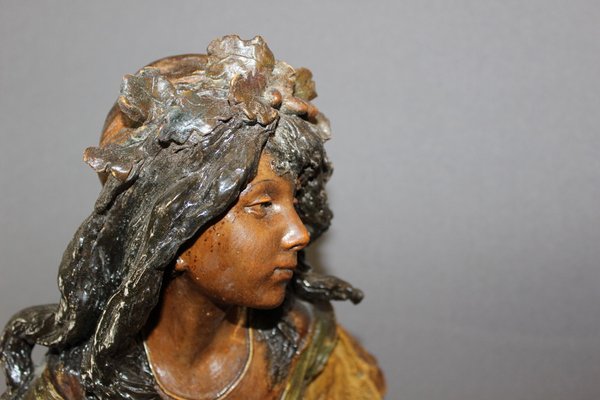 Sculpture Representing a Peasant in Terracotta by Stellmacher, 1900-BCR-1403030