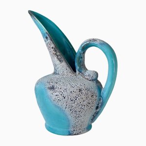 Seafoam Blue Enamel Vase, 1960s-AIU-1720165