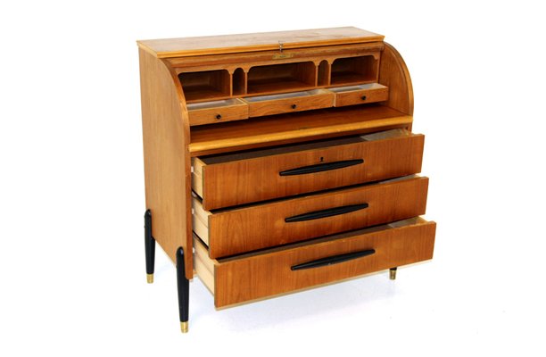 Secrétaire in Teak from Bröderna Gustafssons Träindustri, Sweden, 1950s-GEK-1020160