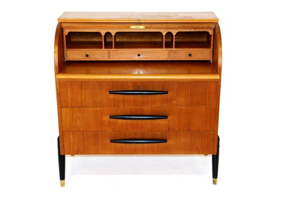 Secrétaire in Teak from Bröderna Gustafssons Träindustri, Sweden, 1950s-GEK-1020160