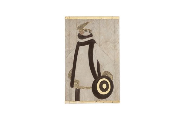 Seighaiha, Art Deco Style Composition, Canvas Painting-CEJ-1793947