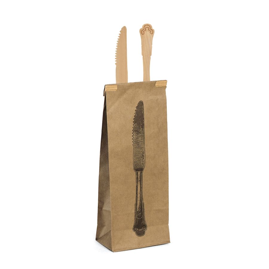 Tablèè Set of 10 Wooden Knifes by Seletti