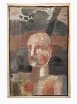 Self-Portrait, 1963, Oil on Paper, Framed-XMH-1807925