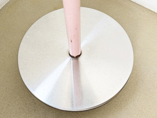 Sella Stool in Pink Metal and Leather by A. Castiglioni for Zanotta, 1960s-1970s-RD-1780785