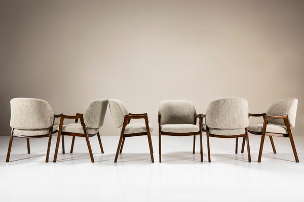 SeModel 814 Dining Chairs by Ico & Luisa Parisi for Cassina, Italy, 1961, Set of 6-UQV-2032250