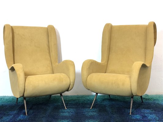 Senior Lounge Chairs attributed to Marco Zanuso, Italy, 1950s, Set of 2-FQG-1805320