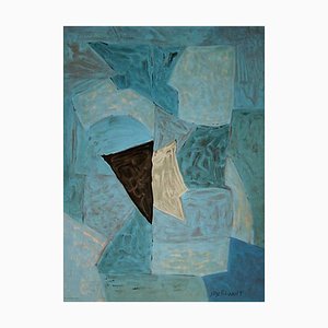 Serge Poliakoff, Blue Composition, 1970, Exhibition Poster-KHH-672897