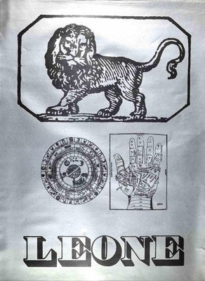 Sergio Barletta, Astrological Sign of Leo, Screen Print, 1980s-ZCI-2029935