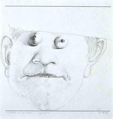 Sergio Barletta, Portrait, Original Pencil Drawing, 1993-ZCI-1379743