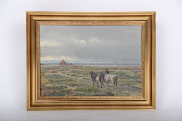 Sergius Frost, Landscape Painting, 1956, Oil on Canvas, Framed-DQ-1294828