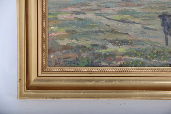 Sergius Frost, Landscape Painting, 1956, Oil on Canvas, Framed-DQ-1294828