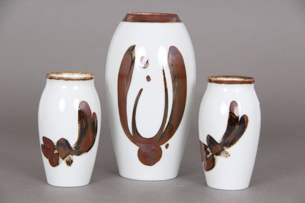 Series 158/159 Vase from Bing & Grondahl, Set of 3-DQ-1248886