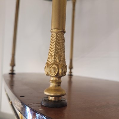 Serving Bar Cart in Goatskin and Brass, 1960s-NUC-2041079