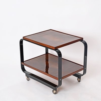 Serving Bar Cart in Walnut by Gino Maggioni, 1930s-JDR-1768108