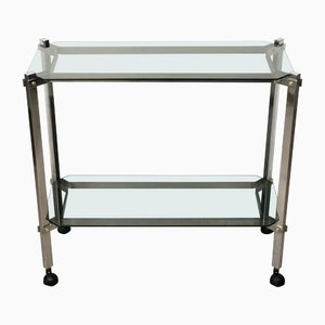 Serving Cart or Trolley in Chrome and Smoked Glass, Italy, 1970s-LYQ-1171579