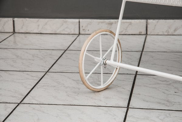 Serving Cart with 3 Bottle Holders, Vienna, 1950s-SPD-1003427