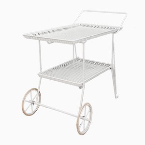 Serving Cart with 3 Bottle Holders, Vienna, 1950s-SPD-1003427