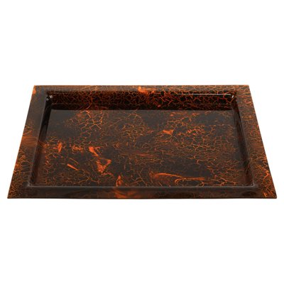 Serving Tray in Effect Tortoiseshell Acrylic Glass in the style of Christian Dior, Italy, 1970s-LYQ-1741996