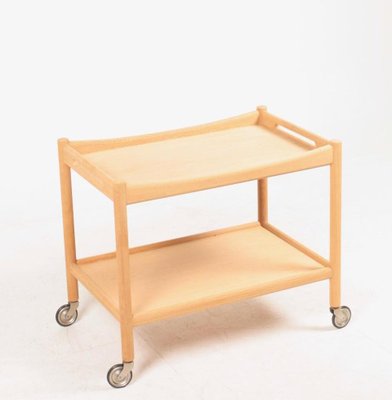 Serving Trolley in Oak by Hans J. Wegner for Andreas Tuck, 1960s-FK-986968