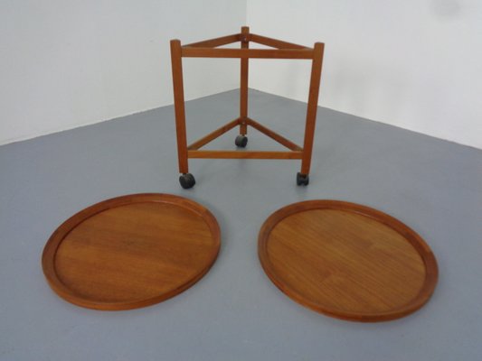 Serving Trolley in Teak with Removable Trays from Sika Møbler, 1960s-RDW-1251172