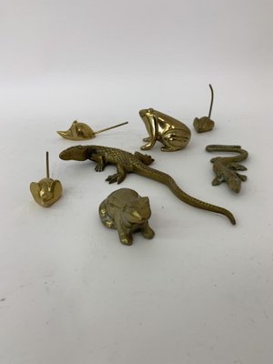 Set of Brass Animals, 1970s-BGP-1082039