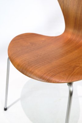 Seven Chairs in Teak Wood attributed to Arne Jacobsen and Fritz Hansen, 1960s, Set of 4-UY-1816950