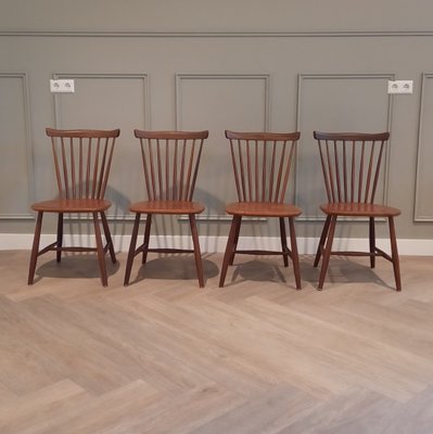 SH41 Dining Chair by Yngve Ekstrom for Nesto Pastoe, 1960s, Set of 4-SJU-1134320