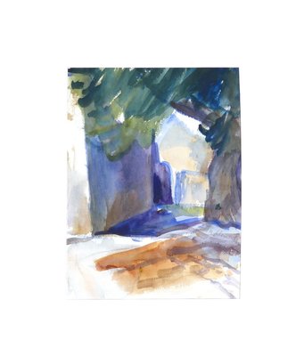 Shadow and Tree - Original Watercolor by Armin Guther - 1986/88 1986/88-ZCI-762207