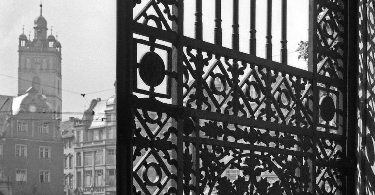 Shadows with Iron Gate Residence Castle Darmstadt, Germany, 1938, Printed 2021-DYV-997889