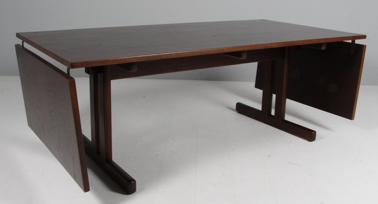 Shaker Dining Table in Smoked Oak attributed to Hans J. Wegner for Getama, 1970s-HJB-1813939