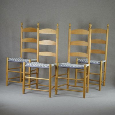 Shaker Straight Chairs from Shaker Workshops, 1970s, Set of 4-RNM-1791607