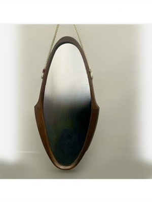 Shaped Wooden Mirror, 1960s-DDQ-1757772