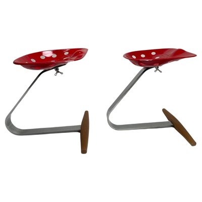 Sharecropper Stools by Achille & Pier Giacomo Castiglioni, 1970s, Set of 2-KKZ-1814267