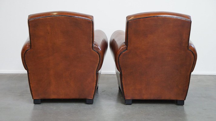 Sheep Leather Armchairs, Set of 2-HPP-2036607