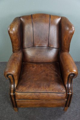 Sheep Leather Ear Lounge Chair-HPP-1750949