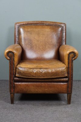 Sheepskin Leather Lounge Chair-HPP-1750952